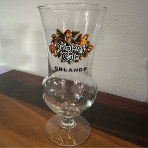 Rainforest Cafe Orlando Pilsner Glass Souvenir Collectible Barware